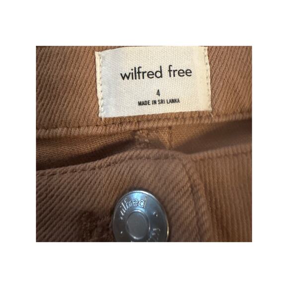 Women 4 Aritzia Wilfred Free The Melina Brown High Rise Jeans Denim Pants - Picture 6 of 6